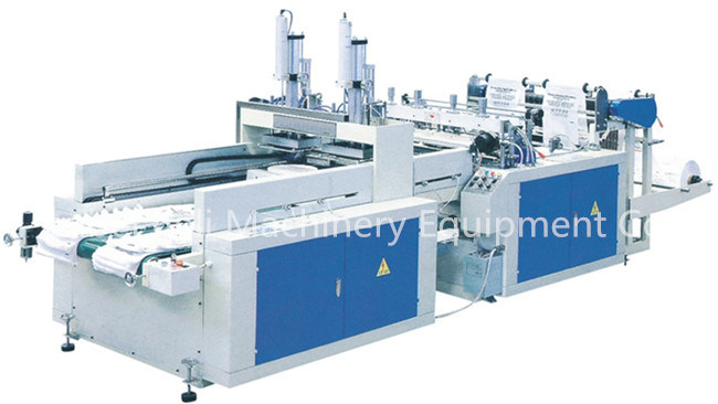 Automatic Plastic Bag Making Machine with Feeding/Sealing/Cutting/Punching/Output/Printting in One Unit