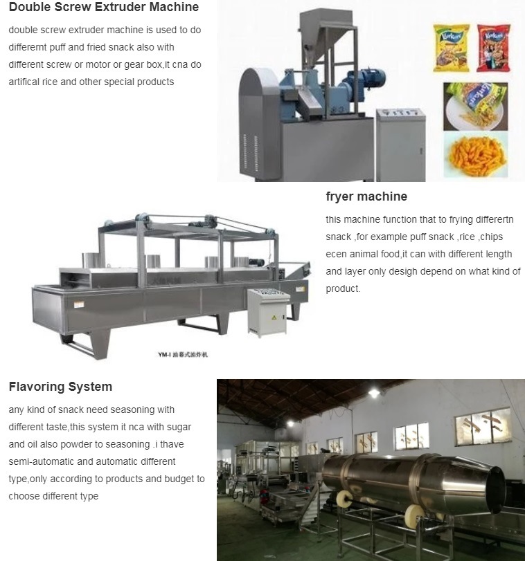 China Factory Cheetos Making Machine, Kurkures Making Machine