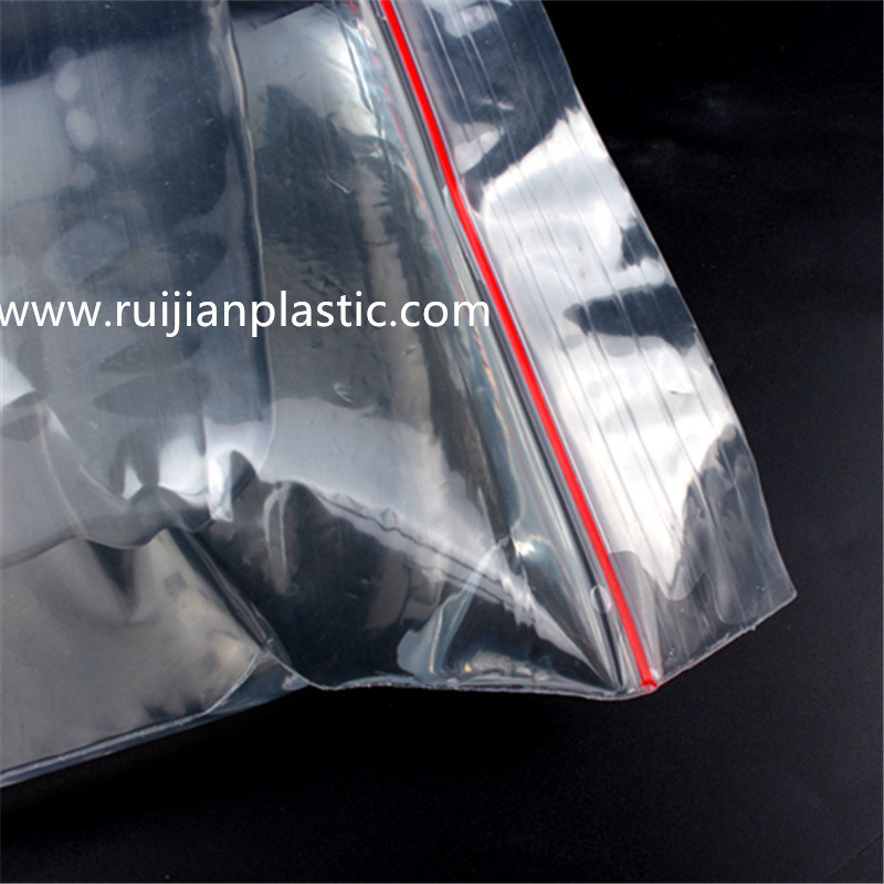 LDPE Zip Lock Packaging Pouch / Zipper Lock Bag / Zip Lock Bag with a Colored Line on The Zipper