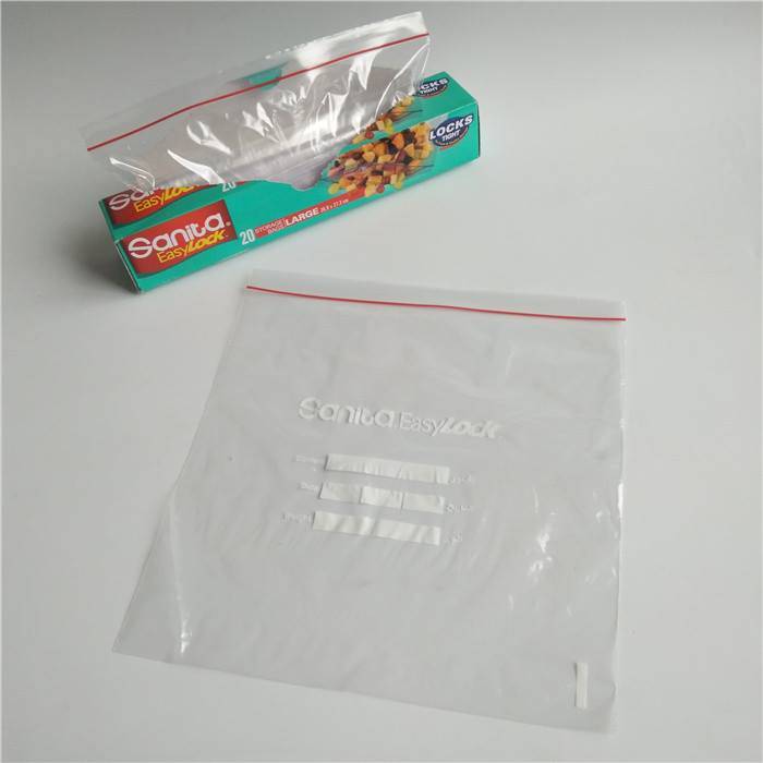 100% Virgin LDPE Plastic Food Grade Zip Lock Bags