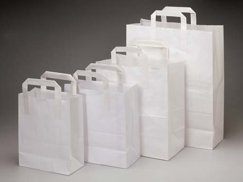 Kraft Sos Paper Tape Handle Bags Machine