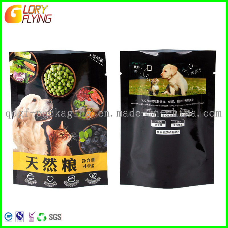 Stand up Food Bag for Dog/Plastic Packaging Zip Lock Bags