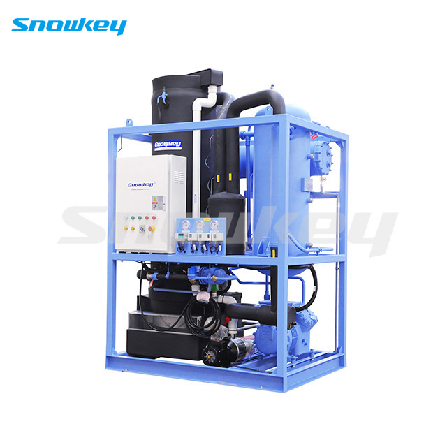 Snowkey 30 Tons Industrial Ice Tube Maker Machine with PLC Controller