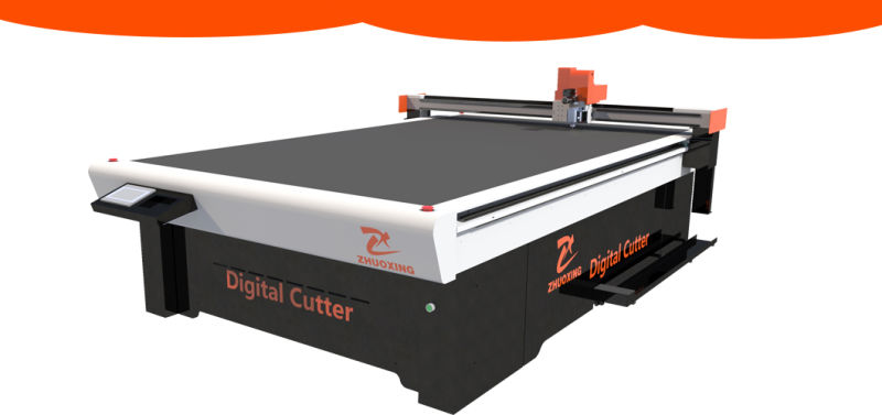 Sofa Material CNC Cutting Machine Cheap Flatbed Digital Cutter Die Less Cutting Machine Factory Zhuoxing