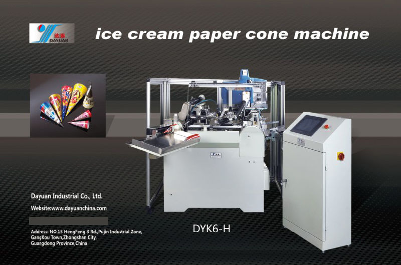 Ice Cream Paper Cone Making Machine (DYK6-H)