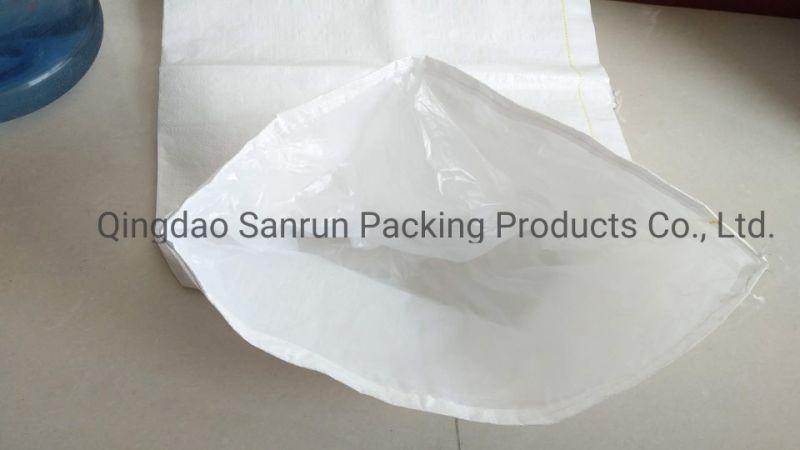 50kg Plain PP Woven Bag for Sugar with LDPE Liner