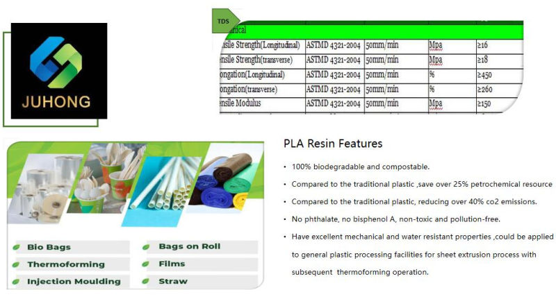 Compostable Polylactic Acid Resin PLA Pbat Plastic Raw Material Pellets For Blowing Film