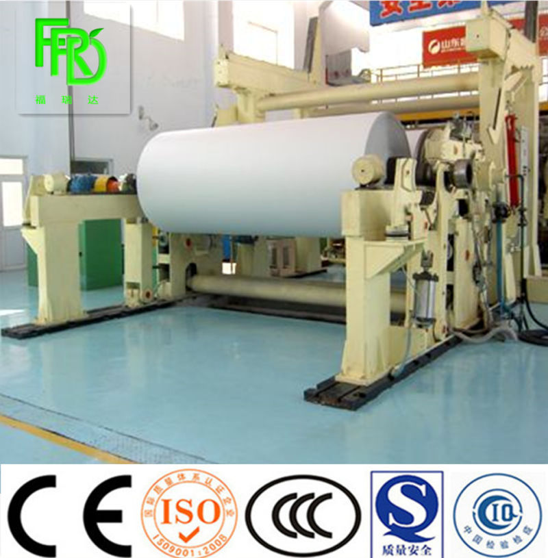 High Quality 2400mm Tissue Toilet and Napkin Paper Making Machine with Waste Paper and Wood Pulp as Raw Material