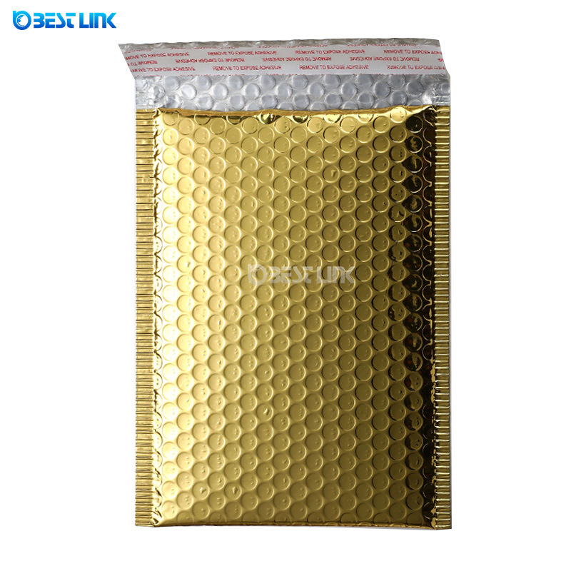 Golden Bubble Bags Padded Mailing Bags Metallic Bubble Envelopes Bubble Mailers with Printing
