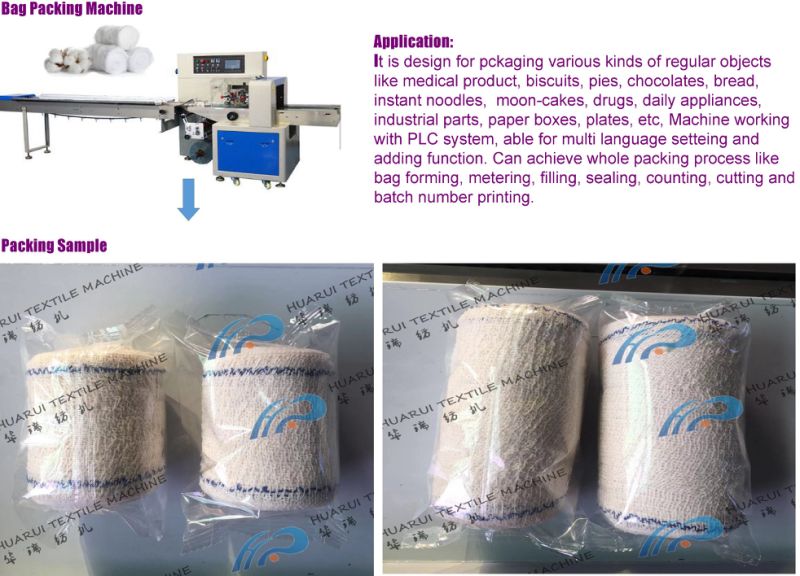 Machine for Packaging Gauze Bandage/Towel Roll/Surgical Cotton with Four Side Sealing or Three- Side Sealing Baga