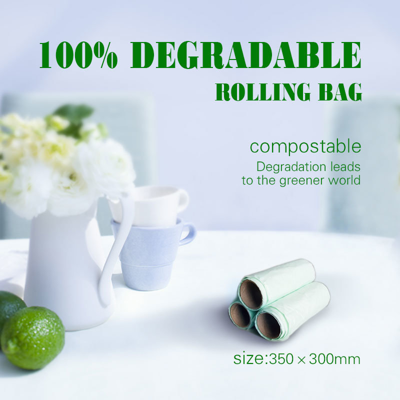 100% Biodegradable Compostable Garbage Plastic Bags Wholesale