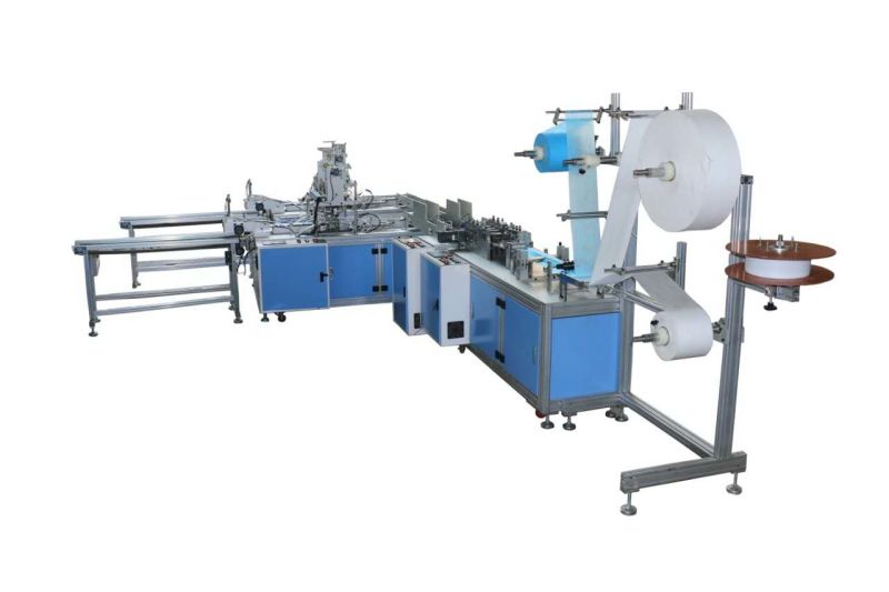 3 Ply Non Woven Folded Automatic Disposable Face Mask Making Machine