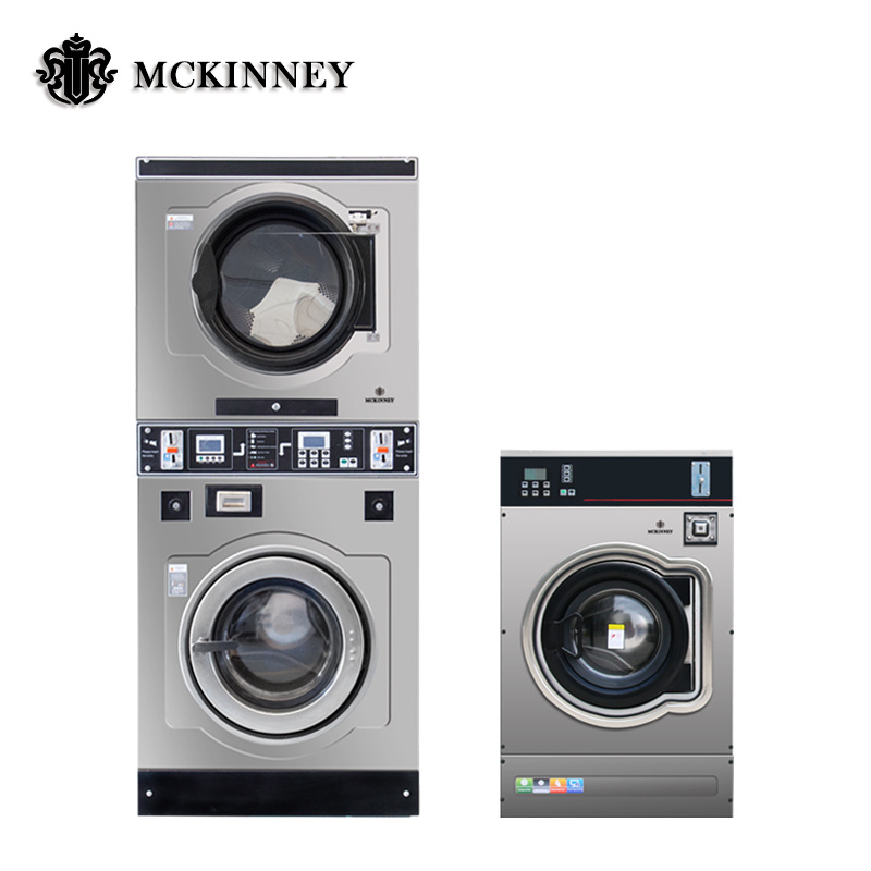 12kg-100kg Vending Coin Operated Washing Equipment Washer and Dryer Machine
