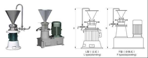 50-400kg/H Food Factory Small Mini Colloid Mill with Cooling System