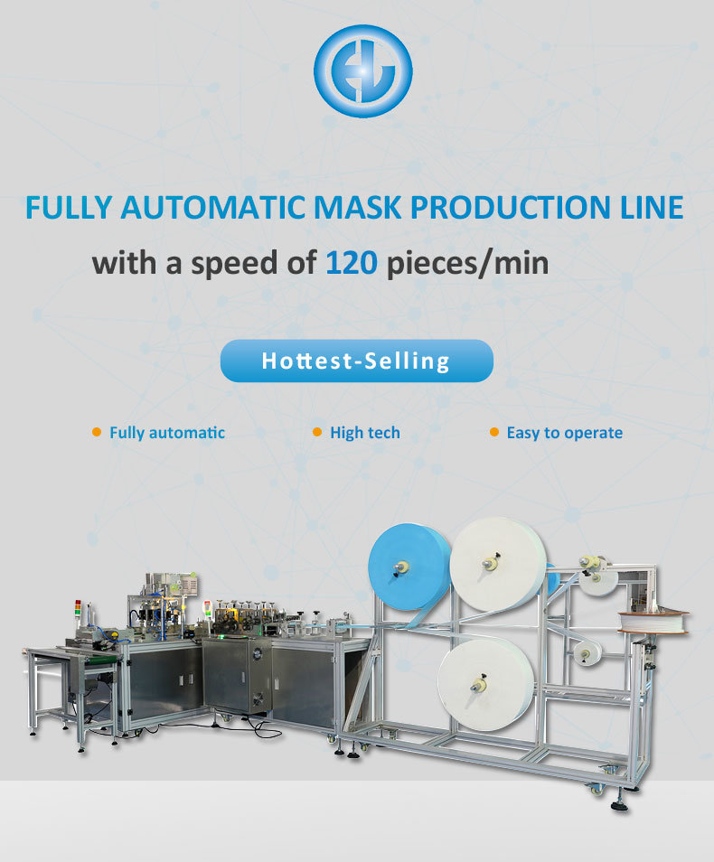 Full Automatic High Speed Mask Making Material Nonwoven Fabric Machine