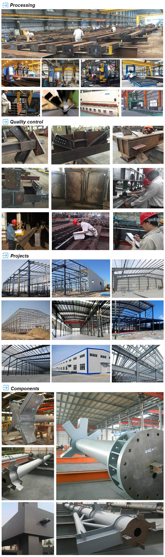 Fabrication Fabricated Corrugated Stainless Steel Structure Steel Pipe Steel Material