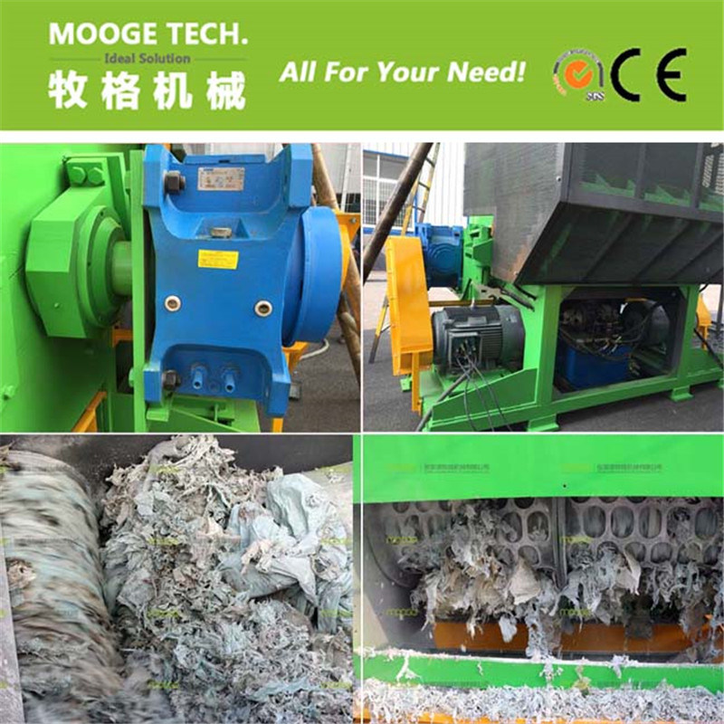 Plastic shredder machine for packed film/bag