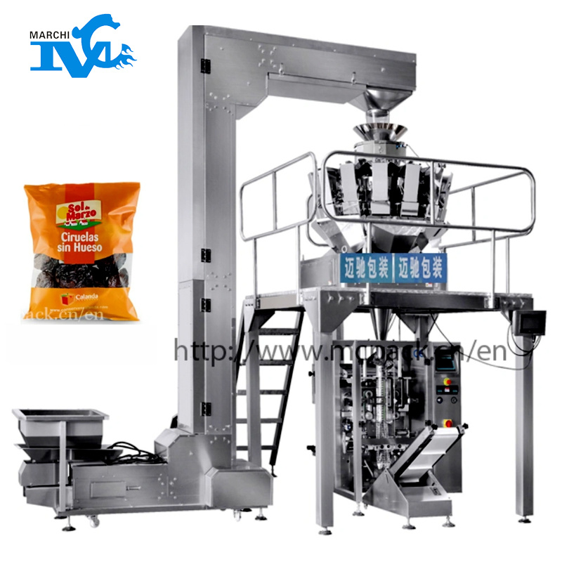 Automatic Multihead Weigher Back Sealing Bags Vertical Packing Machine