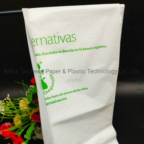 100% Biodegradable Printing Logo PLA Bags Customized Recycled Shopping Bags for Sale