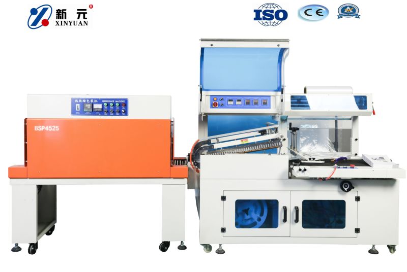 Automatic Heat Sealing Sealer and Shrink Shrinkable Shrinking Film Pack Packer Package Packing Wrap Wrapper Wrapping Machine