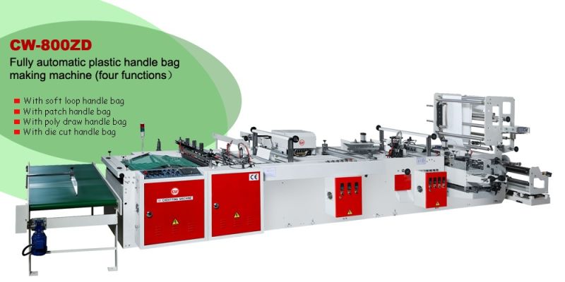 Plastic Carry Handle Shopping Bag Making Machine Factory Price