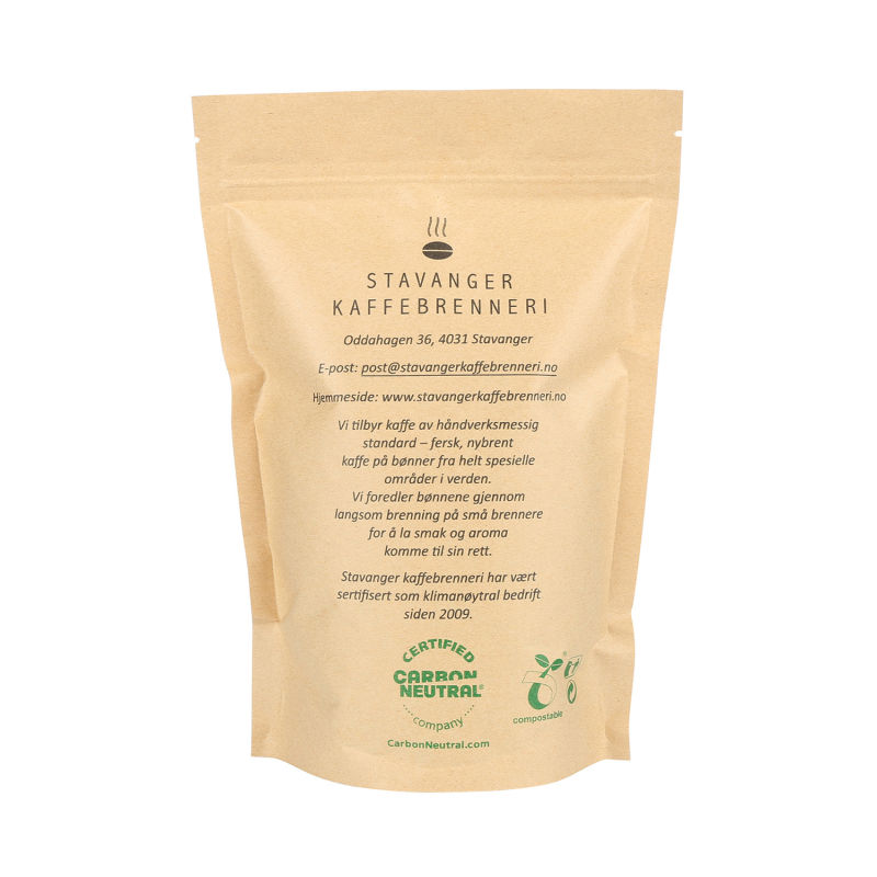 Compostable Brown Kraft Food Pouch Bags with Standard Zipper