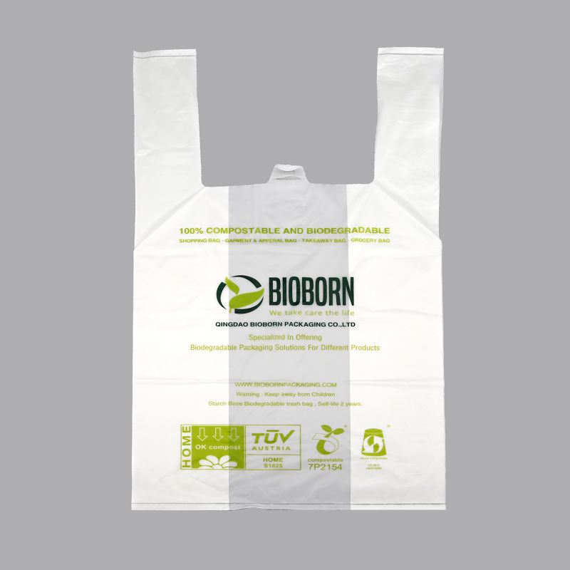 Taschen Zum Einkaufentaschen Mit Westebiologisch Abbaubare Sacke/Sacke Die Kompostierbar Sind/ Biodegradable and Compostable Shopping Bags/Vest Bags/Organ Bags