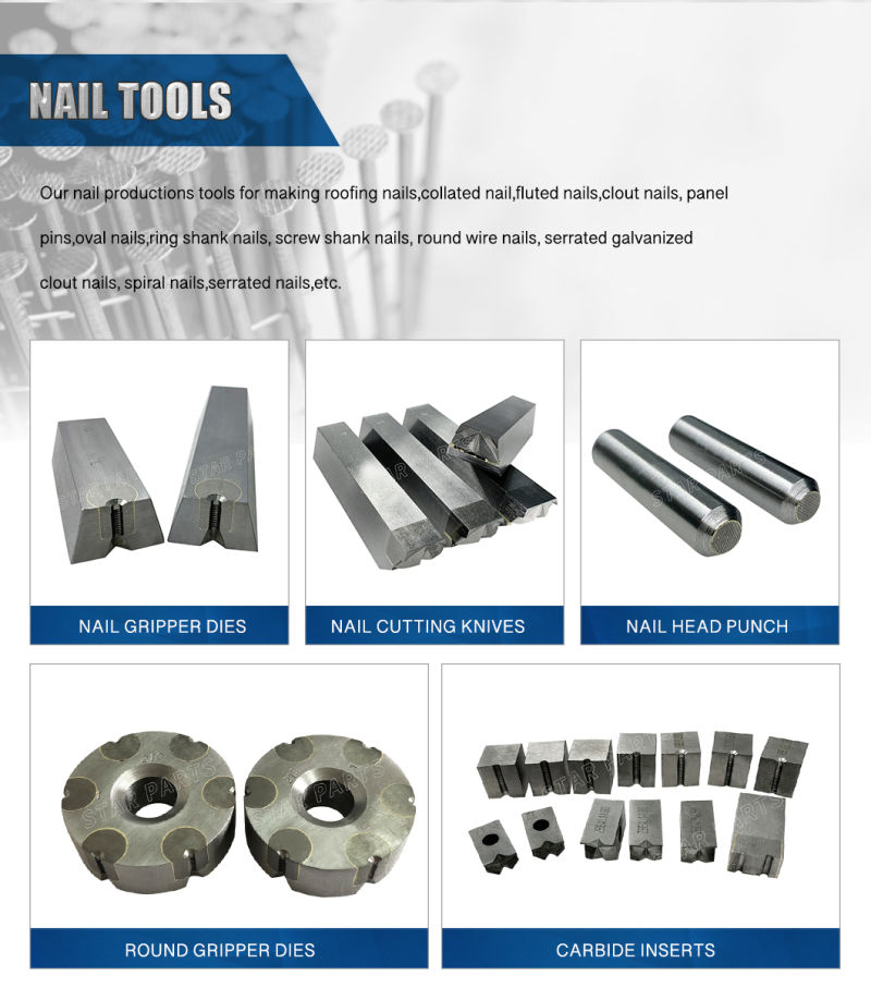 Carbide Nail Cutter Knife for Automatic Wire Nail Making Machine