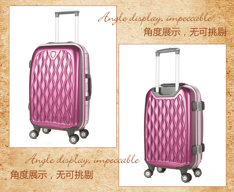 7colors Trolley Luggage PC Aluminum Cover Luggage Hardshell Luggage