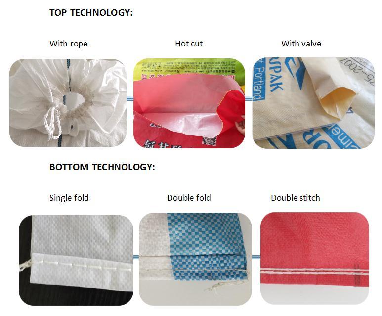 Cement Bags 50kg/PP Woven Bag/PP Plastic Bags/Rice Package Bag
