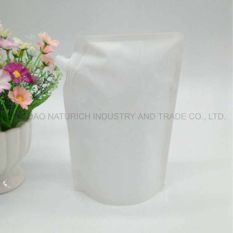 Milk Plastic Stand up Spout Bag with Smart Design Sour Milk Spout Bag