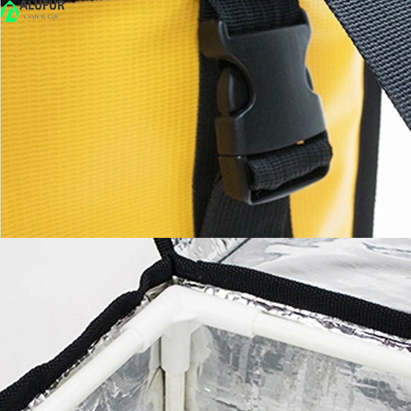 Reusable Portable Insulated Cooler Bag Commercial Transport Food Delivery Bag