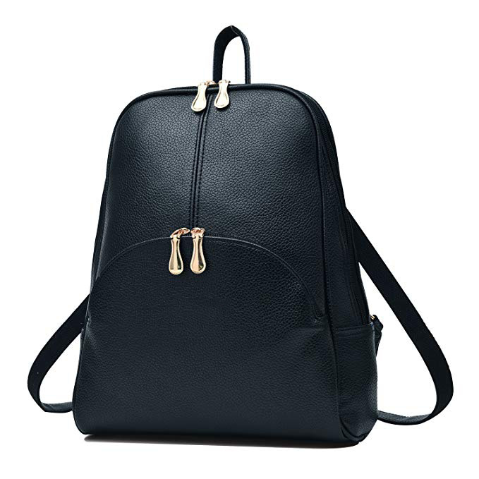 Lady Bags Backpack Purse PU Leather Zipper Bags Casual Backpacks Shoulder Bags
