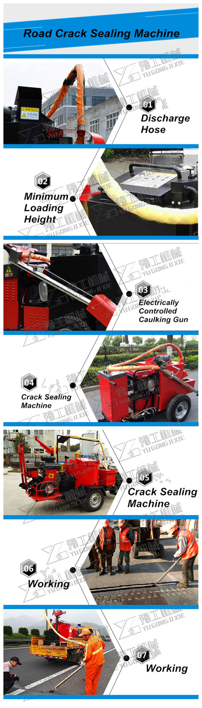 Supply Road Surface Crack Repair Automatic Sealing Machine in China
