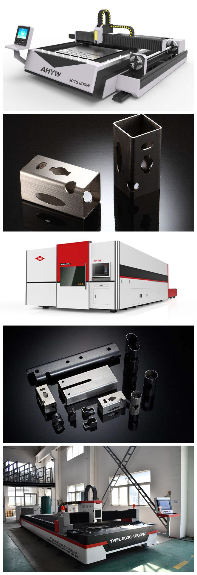 Metal Fiber Laser Cutting Machine to Cut 0.2-30mm Steel and Metal