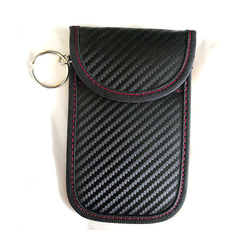 2 Pack Car Key Fob Bag RFID Signal Blocker Faraday Bag, Anti-Radiation Signal Blocking Shielding Pouch Anti-Hacking Wallet Case for Privacy Protection