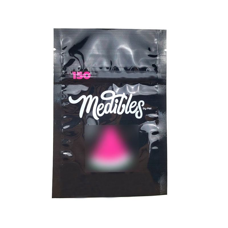 Medibles Gummies Candy Bags 150mg Childproof Zipper Mylar Bags