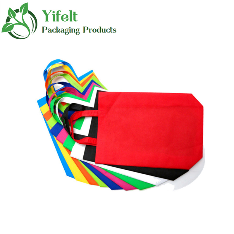 Colorful Durable Solid Color Customizable Printed Non-Woven Gift Handbags