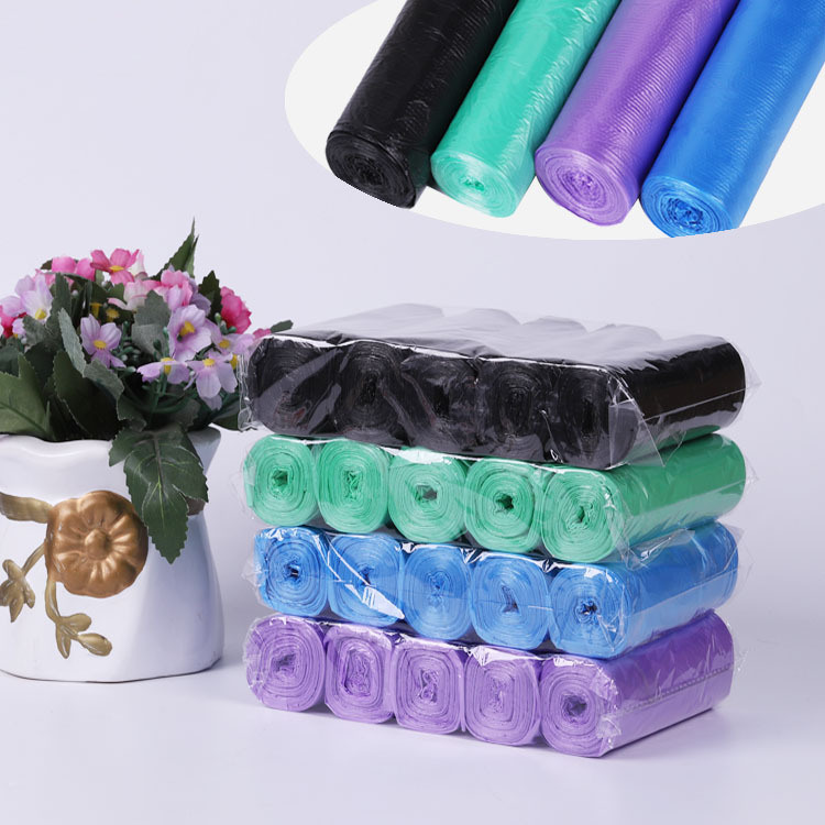 HDPE/LDPE Plastic Trash Bag Colorful Garbage Bags on Roll