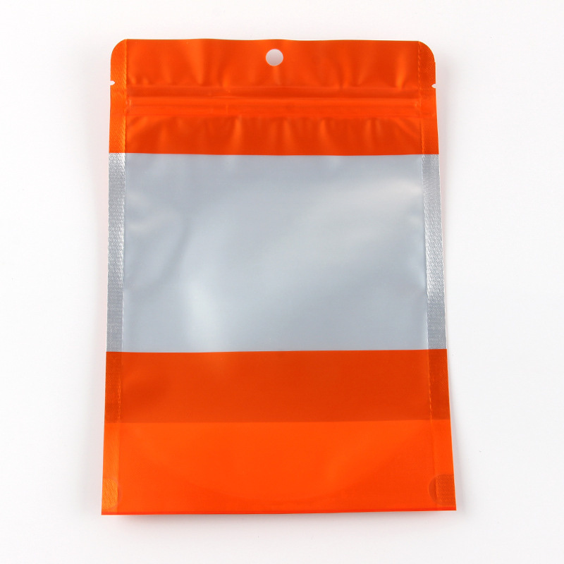 Stand up Zipper Pouch Bags with Clear Matte Window
