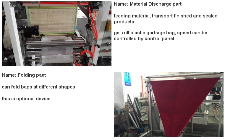 T-Shirt Refuse Bag Garbage Bag Rollingmaking Machine