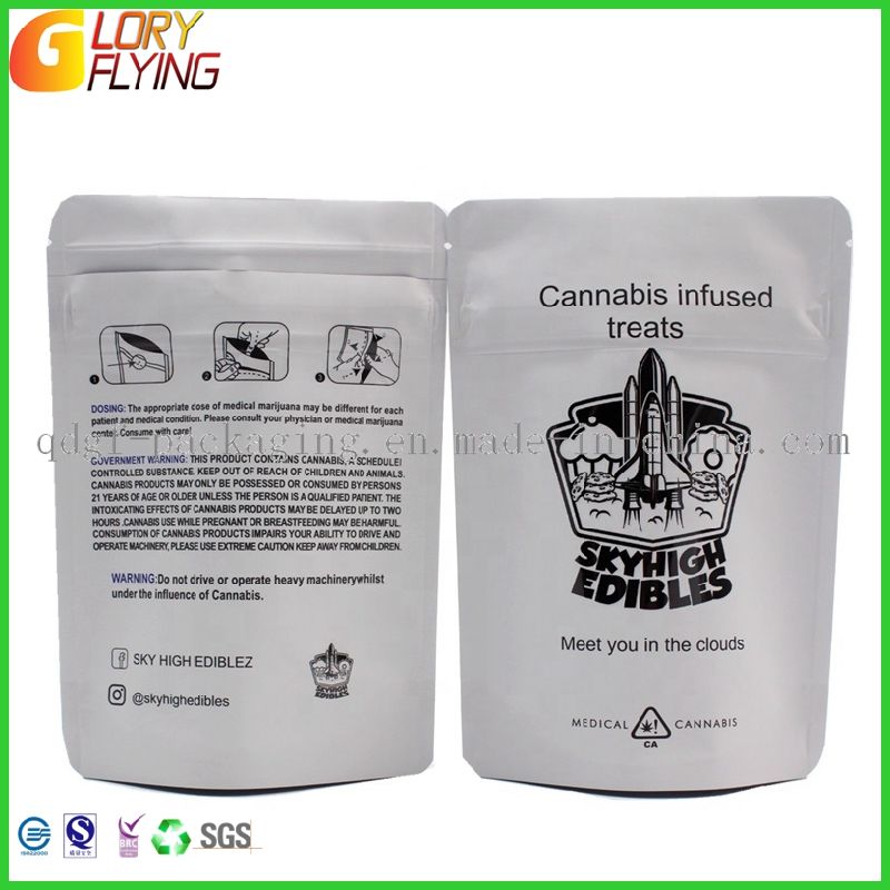 Plastic Packaging Tobacco Rolling Bag with Zipper/Smell Proof Bags