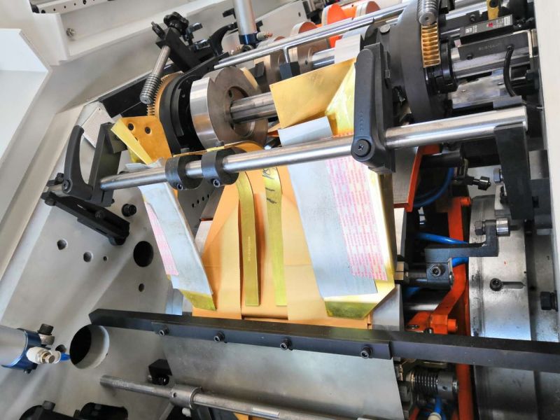 High Speed Roll Fed Paper Bag Making Machine