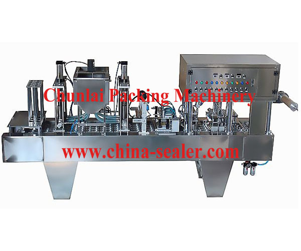 Linear Automatic Plastic Cups Sealing Machine