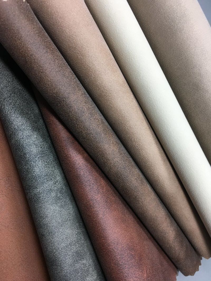 Popular Soft Synthetic PU Material Fabric Leather for Sofas/Shoes/Bags Fabric