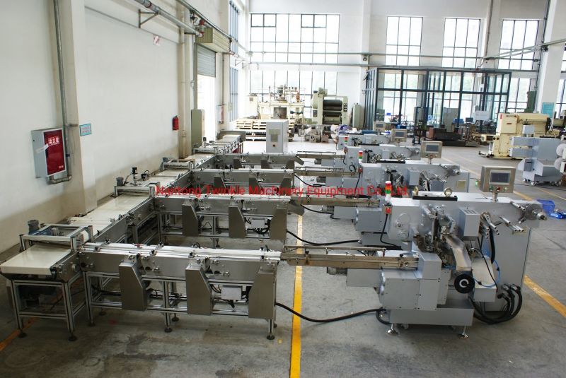 PLC Controlled Automatic Flat Chocolate Candy Aluminum Foil Packing Wrapping Machine
