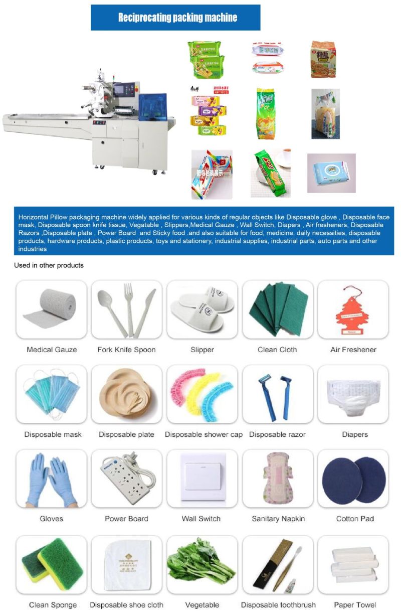 Machine for Packaging Gauze Bandage/Towel Roll/Surgical Cotton with Four Side Sealing or Three- Side Sealing Baga