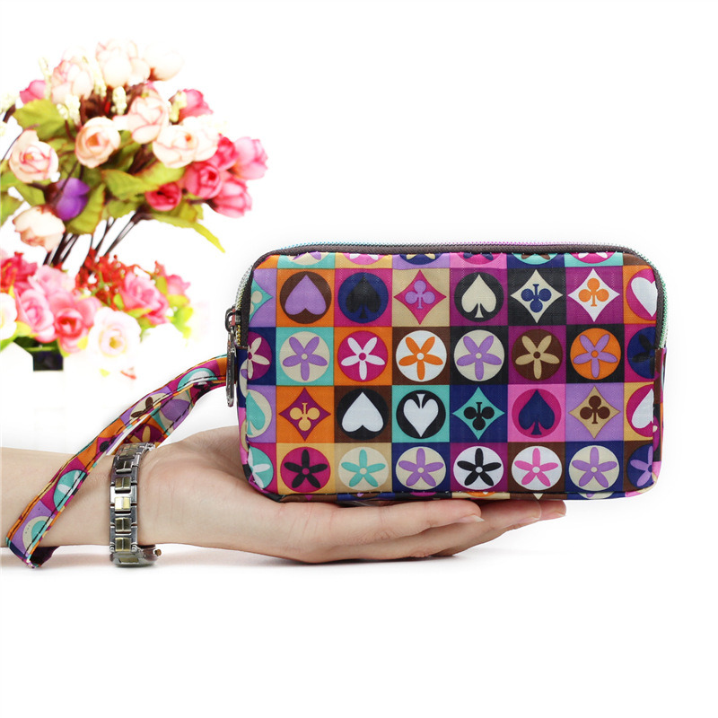 New Women Long Purse Canvas Handbag Wallet