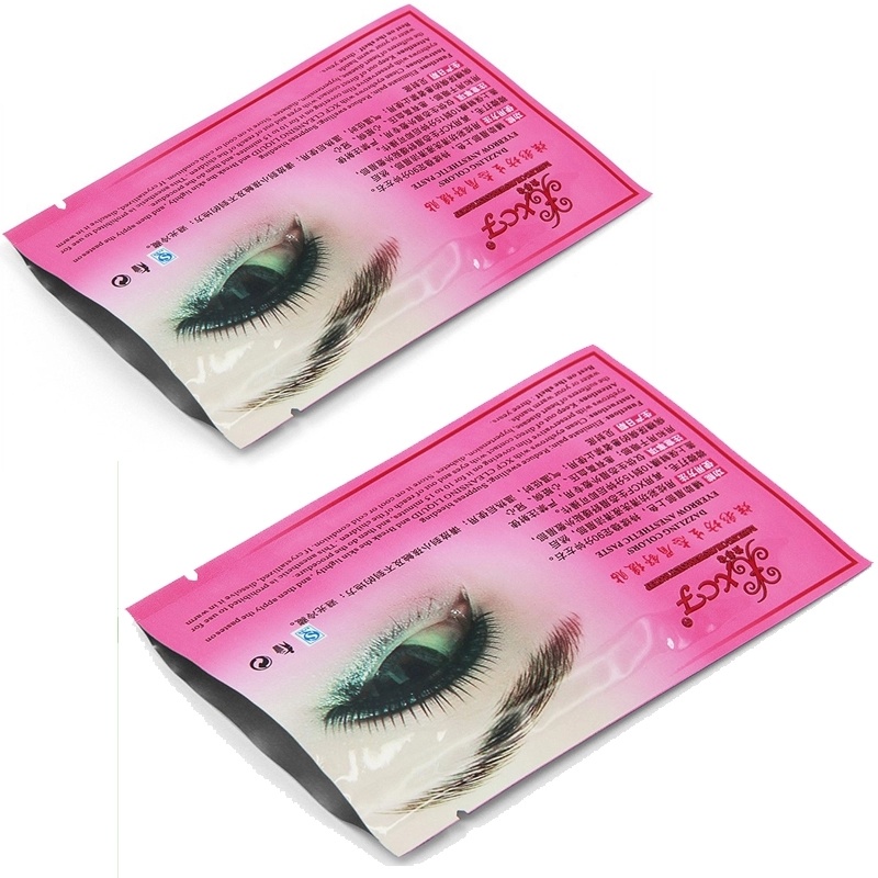 Three Sides Sealed Facial Eye Cosmetic Plastic Packaging Bags
