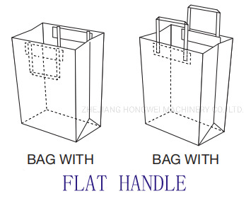 High Speed Flat Handbag Making Machine Square Bottom